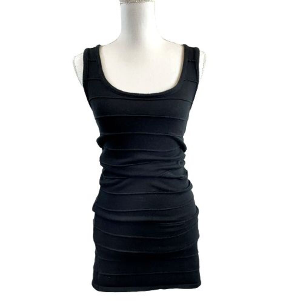 Cool Attitude Women's S Small Black Sleeveless Bodycon Sweater Dress